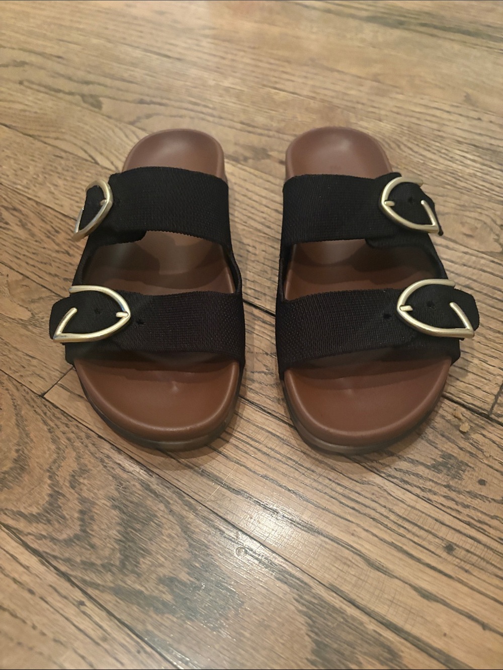 Rothy’s Buckle Slide in Black